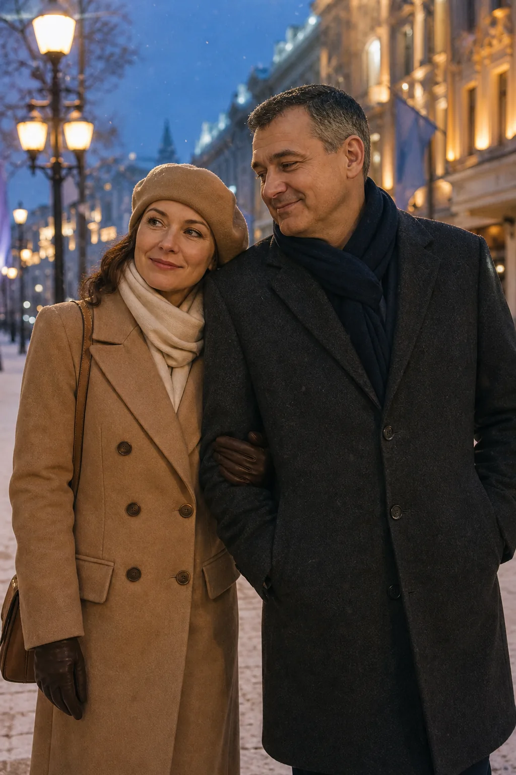 Зимняя Москва вечером