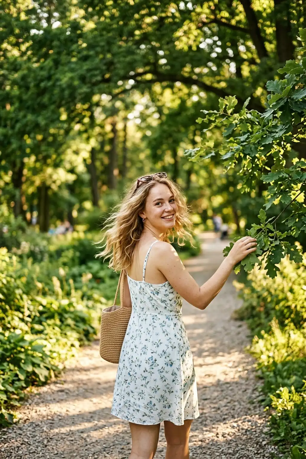 Прогулка в парке летним днём