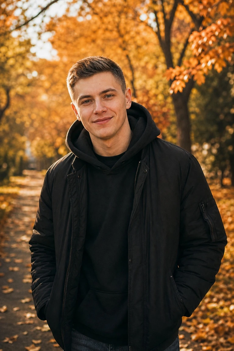 Осенний парк: тёплый кадр