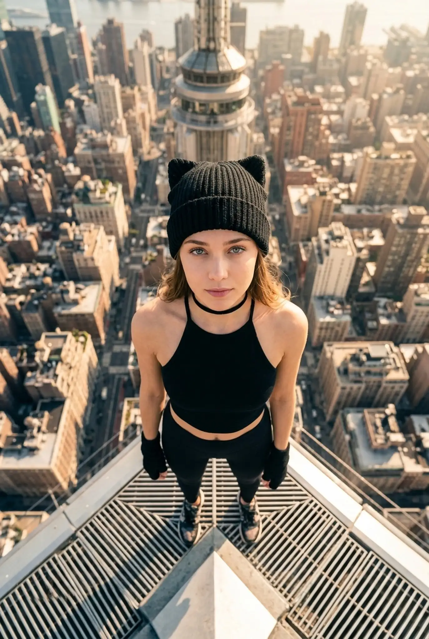 На вершине Нью-Йорка — ИИ-фотосессия из 6 кадров