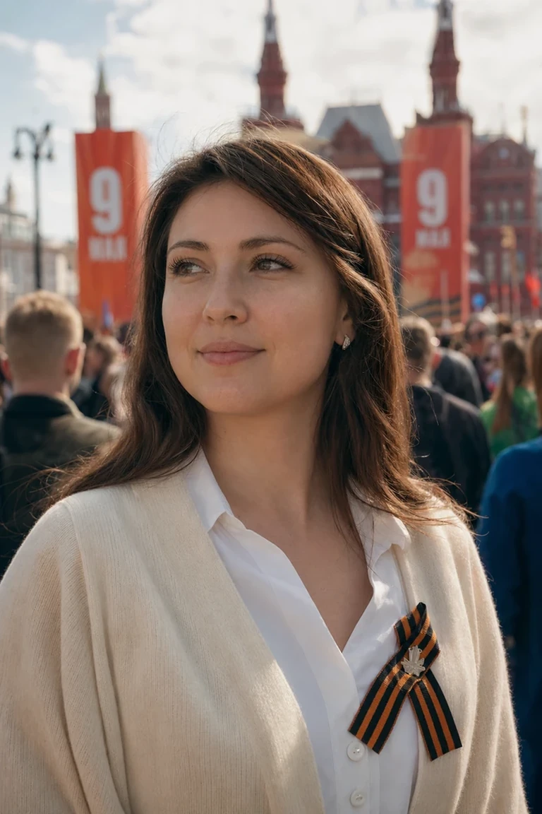 Парад, тёплый день