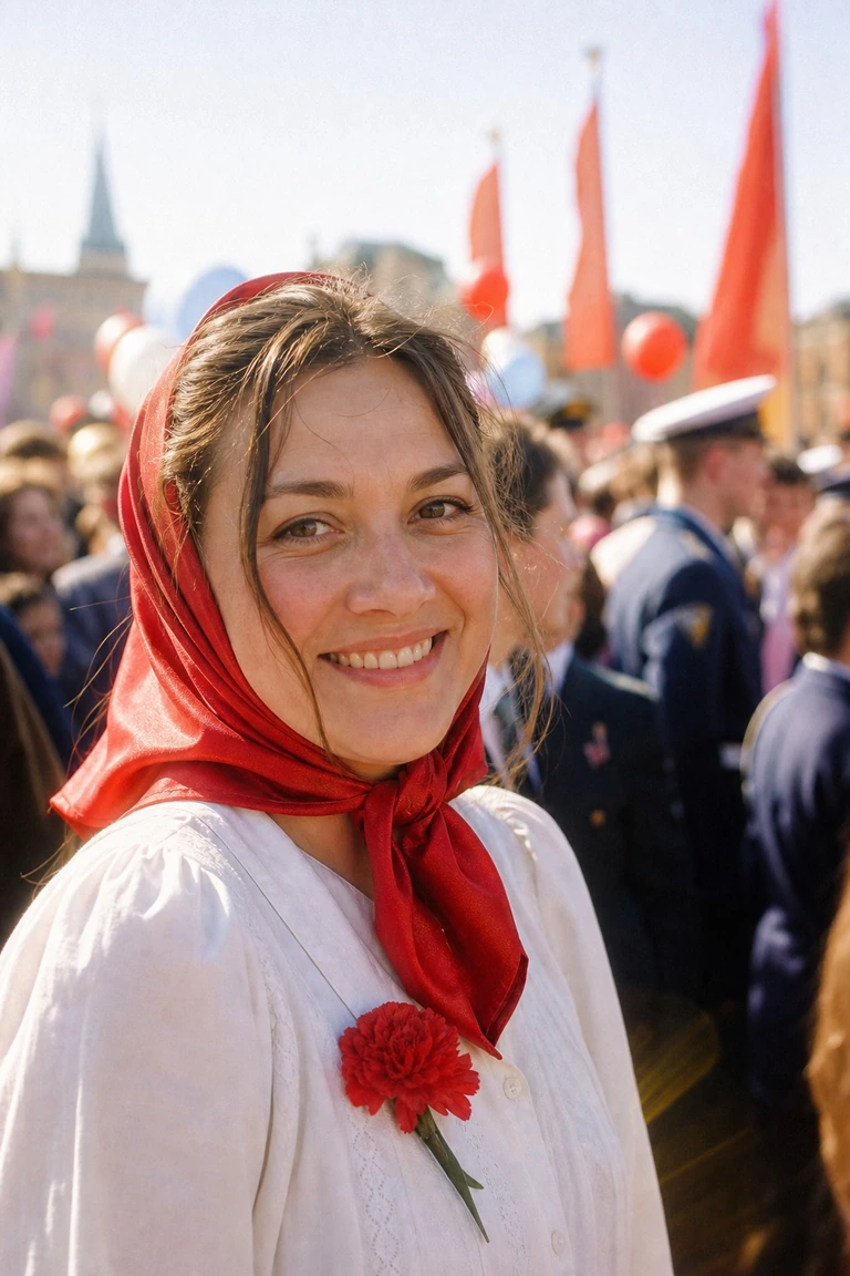 Парад в красном платке