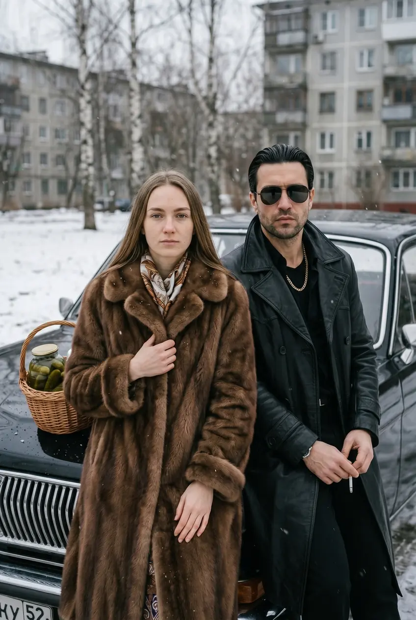 Россия 90-х · у чёрной Волги
